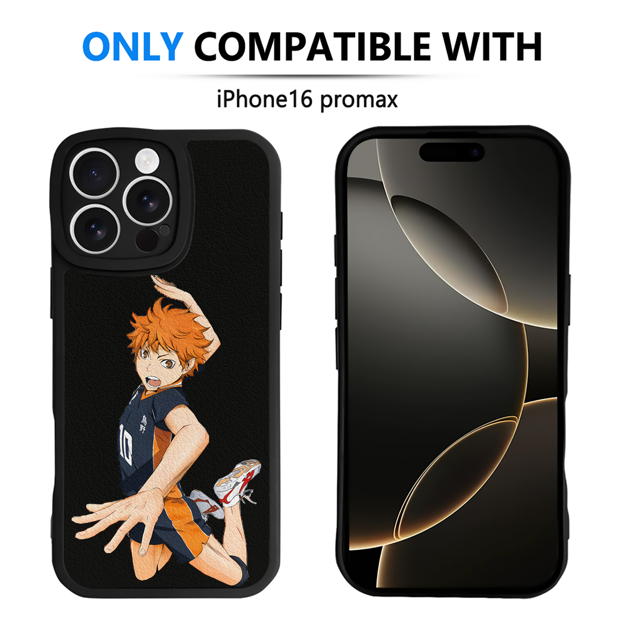 （画像用） ハイキュー!! Haikyu!! 【iPhone 16シリーズ対応】シリコンスマホケース（レザー調） 材質：シリコン